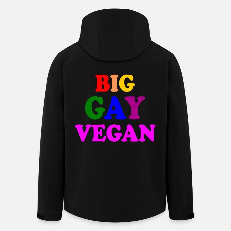 Big gay vegan - Recycelte Männer Softshell-Jacke von Stanley/Stella - Schwarz