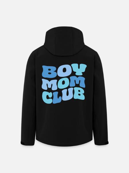 Boy Mom Club - Men’s Recycled Softshell Jacket by Stanley/Stella - black