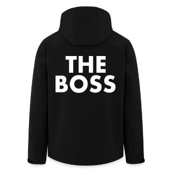 The boss - Veste softshell homme en polyester recyclé Stanley/Stella - noir - Dos - AI Model Male 185 light (185cm)