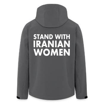 Stand with iranian women - Recycelte Männer Softshell-Jacke von Stanley/Stella - Anthrazit - Hinten - AI Model Male 185 light (185cm)
