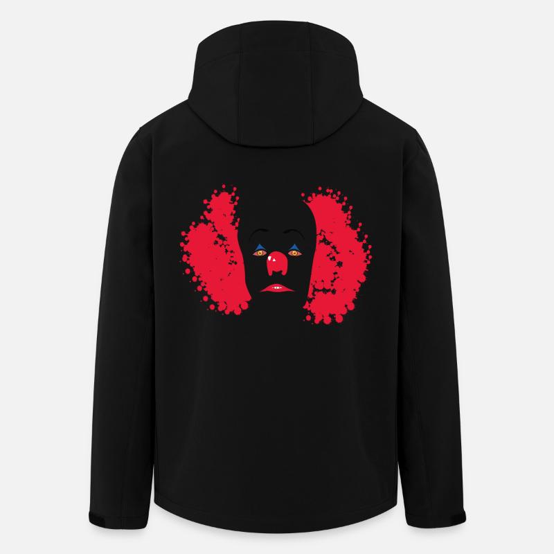 Evil clown IT - Men’s Recycled Softshell Jacket by Stanley/Stella - black