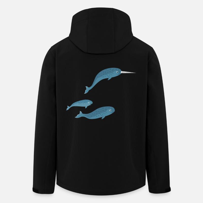 narwal familie - Recycelte Männer Softshell-Jacke von Stanley/Stella - Schwarz