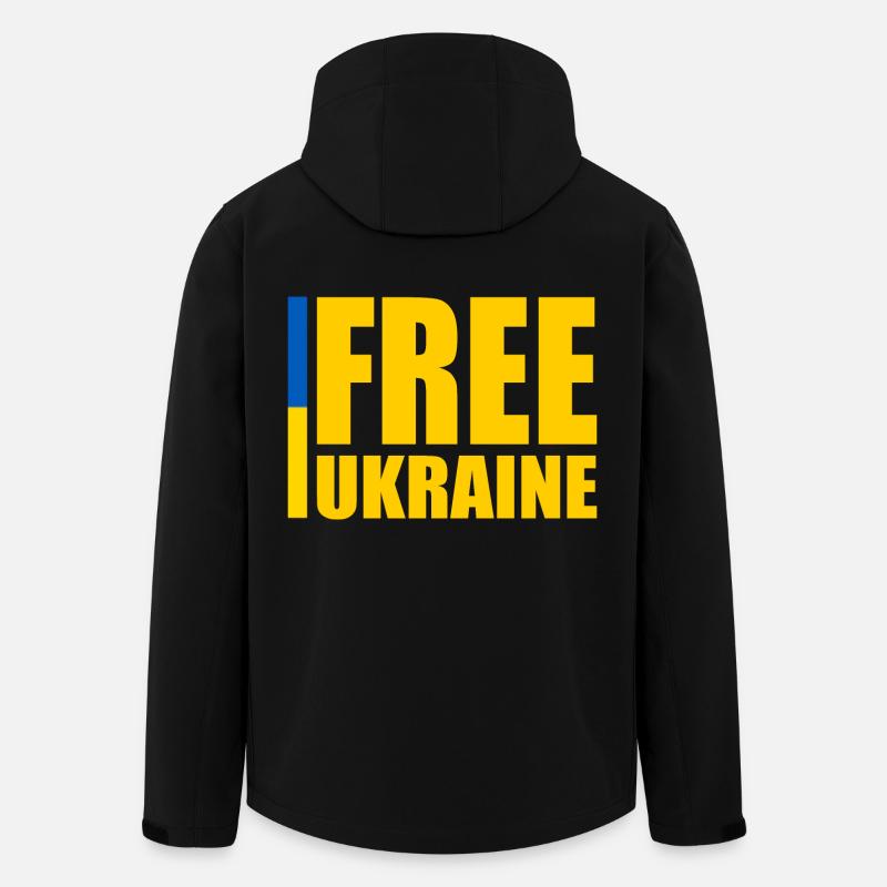 Free ukraine - Recycelte Männer Softshell-Jacke von Stanley/Stella - Schwarz