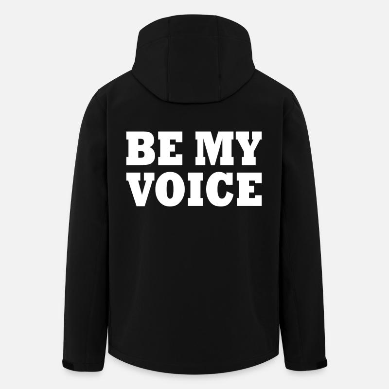 Be my voice - Men’s Recycled Softshell Jacket by Stanley/Stella - black
