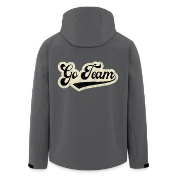 Zum Team - Recycelte Männer Softshell-Jacke von Stanley/Stella - Schwarz - Hinten - AI Model Male 185 light (185cm)