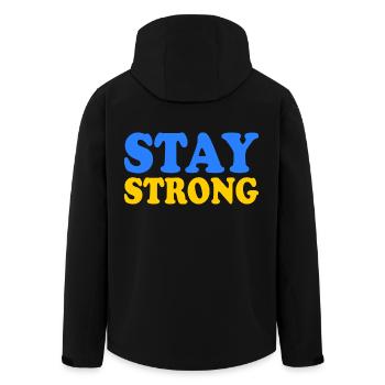 Stay strong - Recycelte Männer Softshell-Jacke von Stanley/Stella - Schwarz - Hinten - AI Model Male 185 light (185cm)