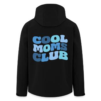 Cool Moms Club - Men’s Recycled Softshell Jacket by Stanley/Stella - black - Back - AI Model Male 185 light (185cm)