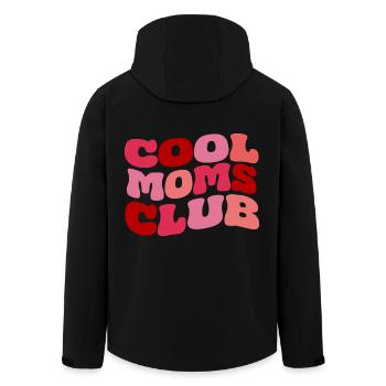 Cool Moms Club - Men’s Recycled Softshell Jacket by Stanley/Stella - black - Back - AI Model Male 185 light (185cm)