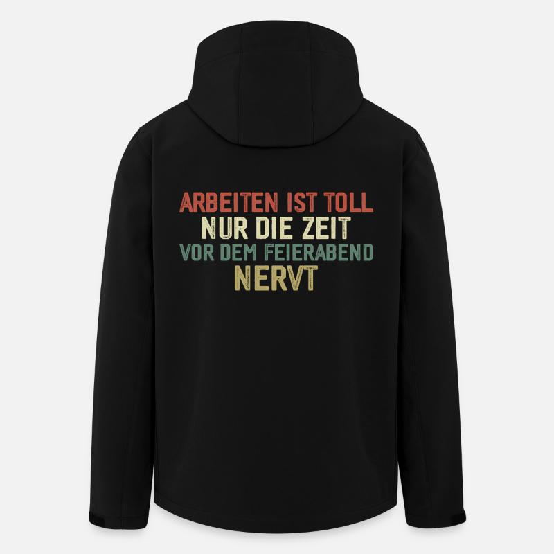 Funny Work Gift - Men’s Recycled Softshell Jacket by Stanley/Stella - black