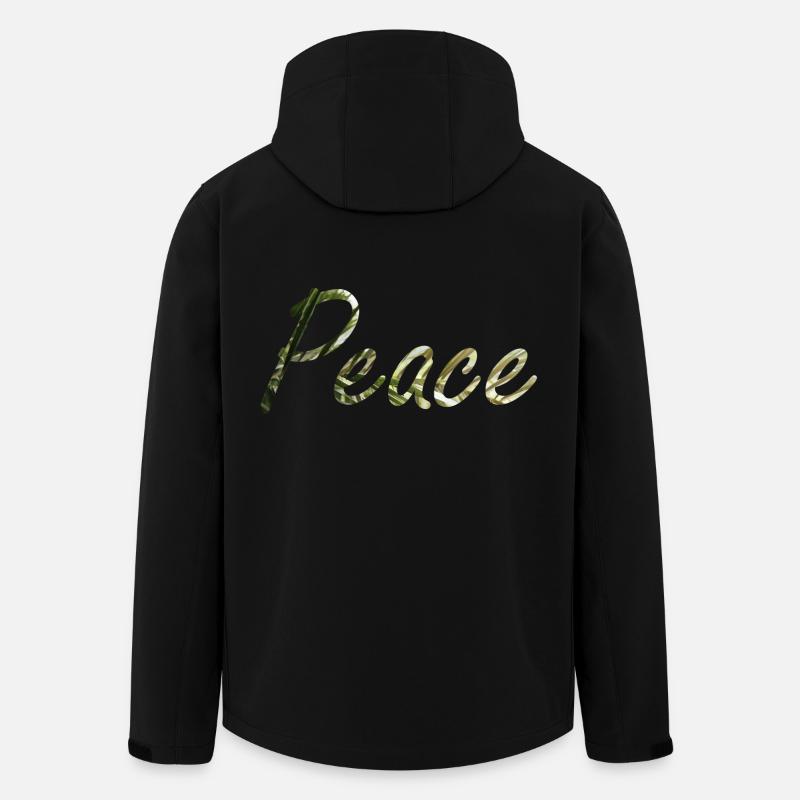 Peace - Men’s Recycled Softshell Jacket by Stanley/Stella - black