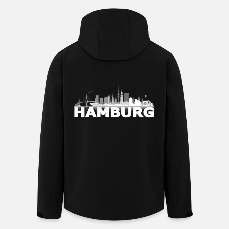 waterkant05_02hell - Veste softshell homme en polyester recyclé Stanley/Stella - noir