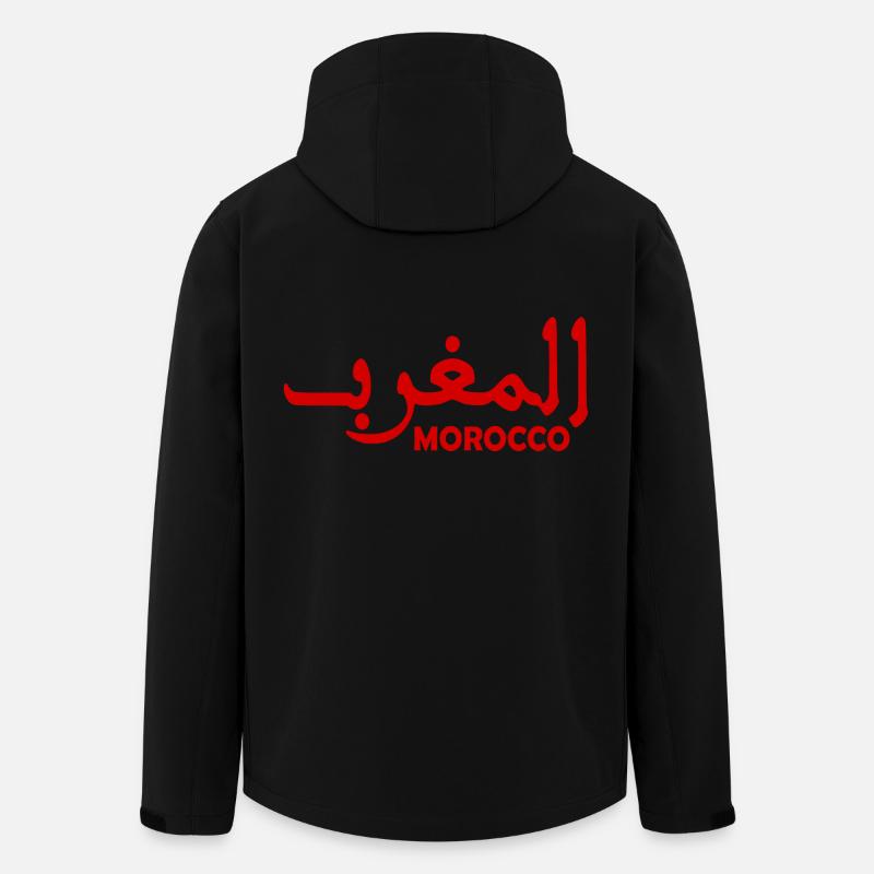 Marokko - Recycelte Männer Softshell-Jacke von Stanley/Stella - Schwarz