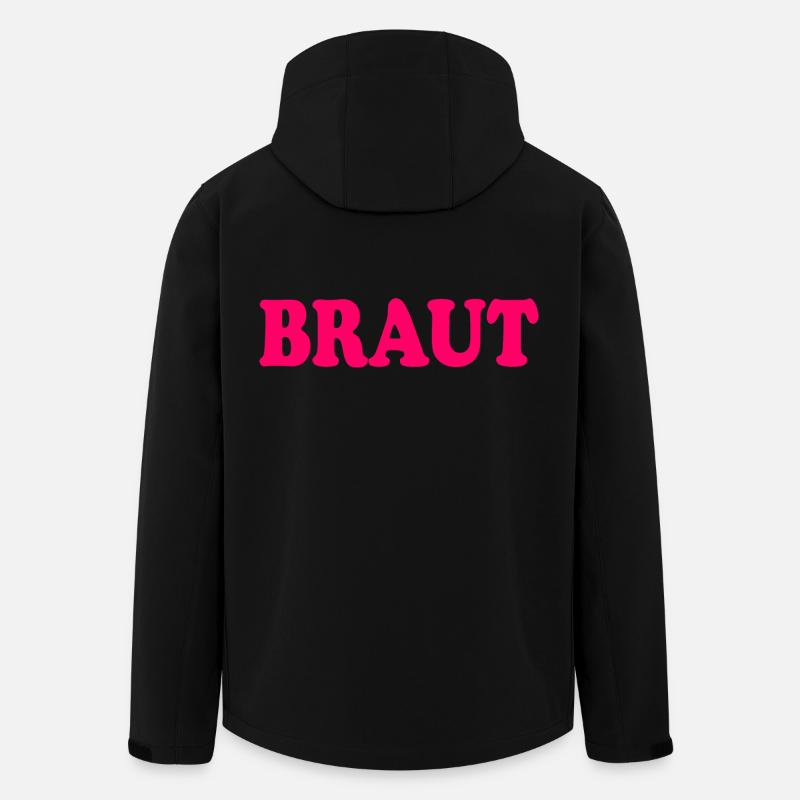 Braut - Recycelte Männer Softshell-Jacke von Stanley/Stella - Schwarz