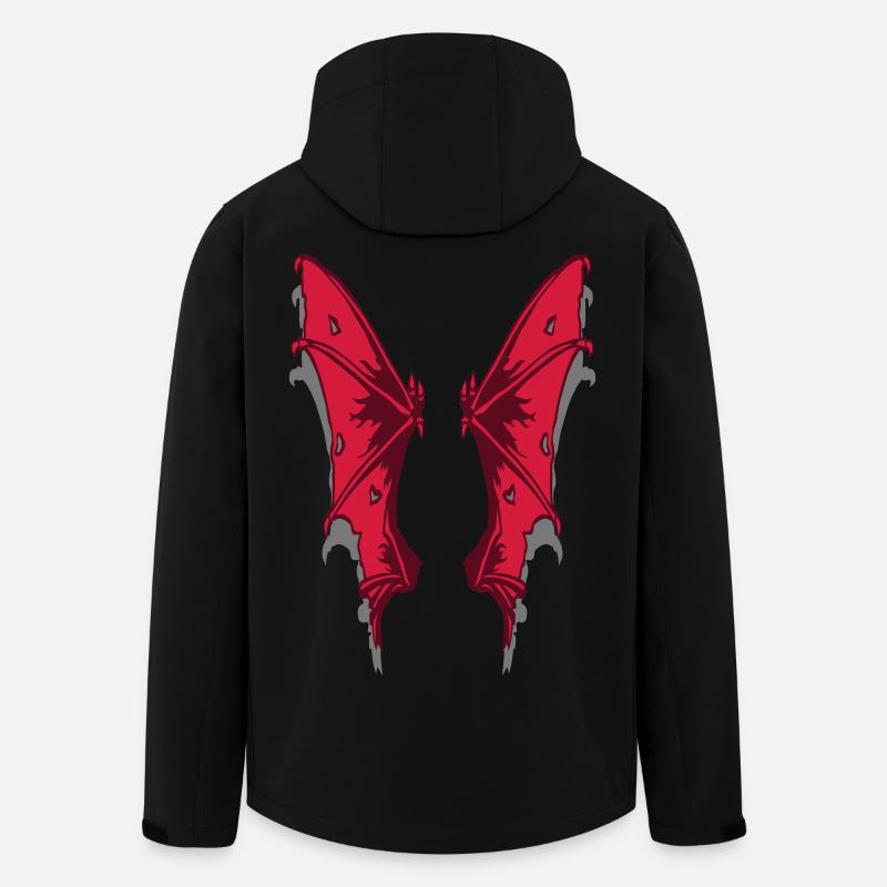 Dämonenflügel - Recycelte Männer Softshell-Jacke von Stanley/Stella - Schwarz