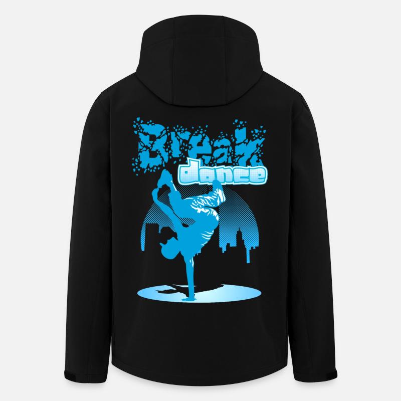 City breakdance - Recycelte Männer Softshell-Jacke von Stanley/Stella - Schwarz