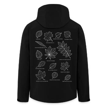 Feuilles, feuillage, arbre à feuilles caduques, feuille, arbre à base de plantes - Veste softshell homme en polyester recyclé Stanley/Stella - noir - Dos - AI Model Male 185 light (185cm)