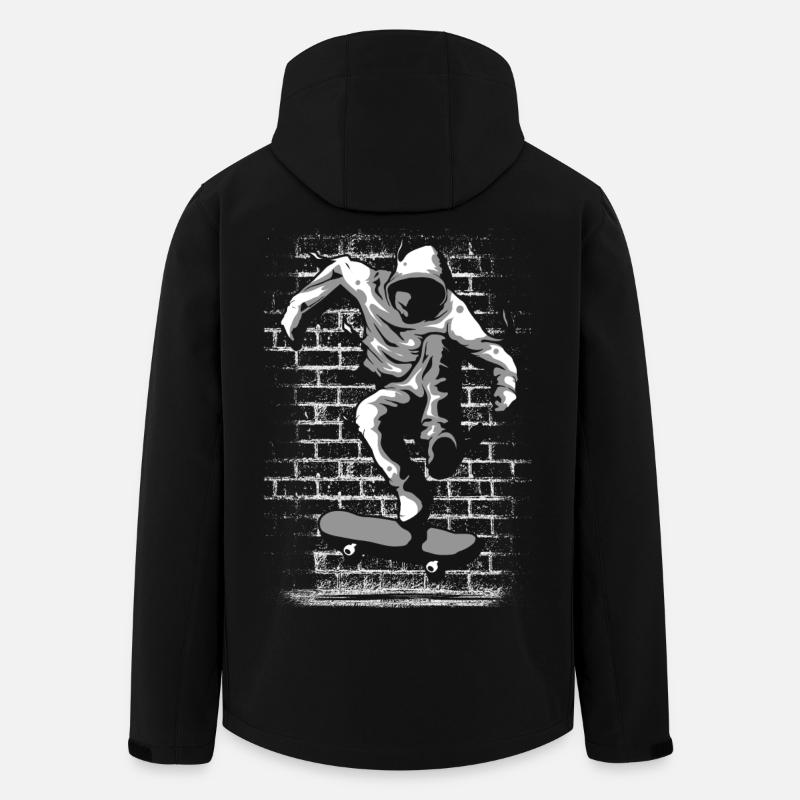 Skate | Skater | Skateboard | Skating - Men’s Recycled Softshell Jacket by Stanley/Stella - black