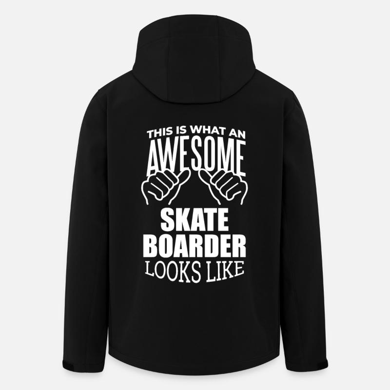 Skateboarding - Veste softshell homme en polyester recyclé Stanley/Stella - noir