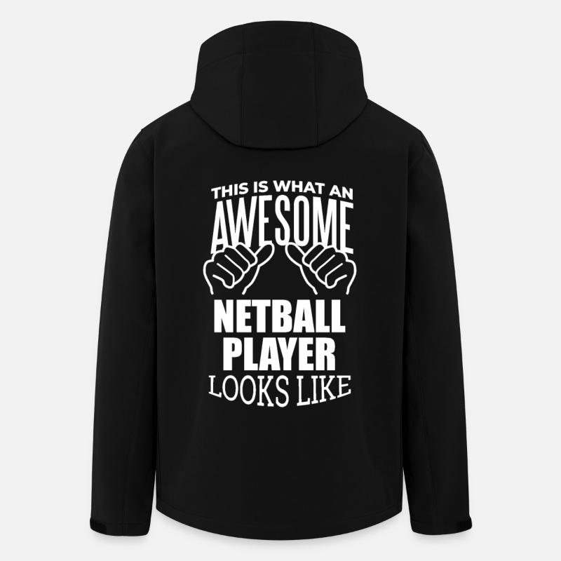 Netball - Men’s Recycled Softshell Jacket by Stanley/Stella - black