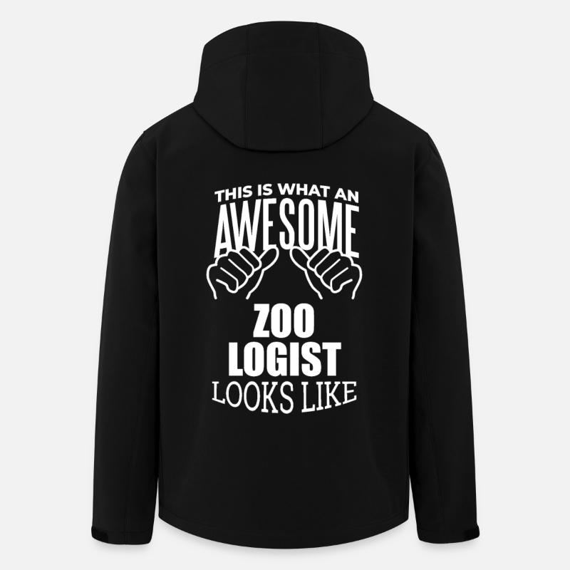 Zoology - Men’s Recycled Softshell Jacket Discoverer by Stanley/Stella - black