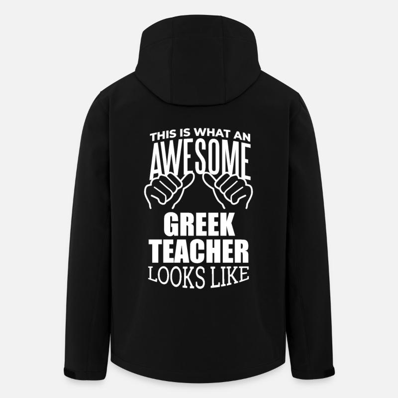 Greek - Men’s Recycled Softshell Jacket by Stanley/Stella - black