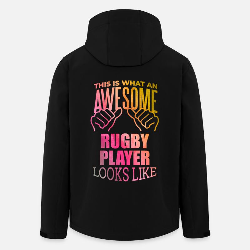 Rugby - Recycelte Männer Softshell-Jacke von Stanley/Stella - Schwarz