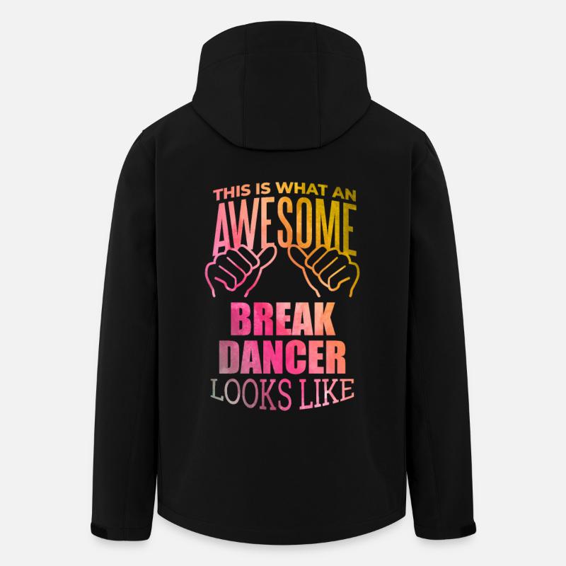 Break Dance - Men’s Recycled Softshell Jacket by Stanley/Stella - black