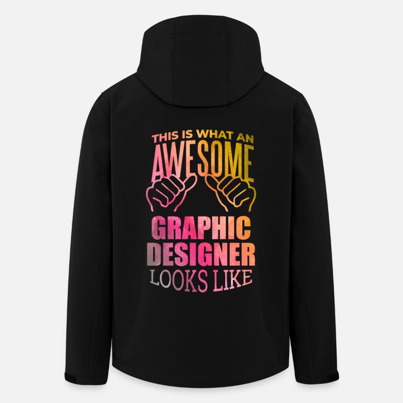 Graphiste - Veste softshell homme en polyester recyclé Stanley/Stella - noir