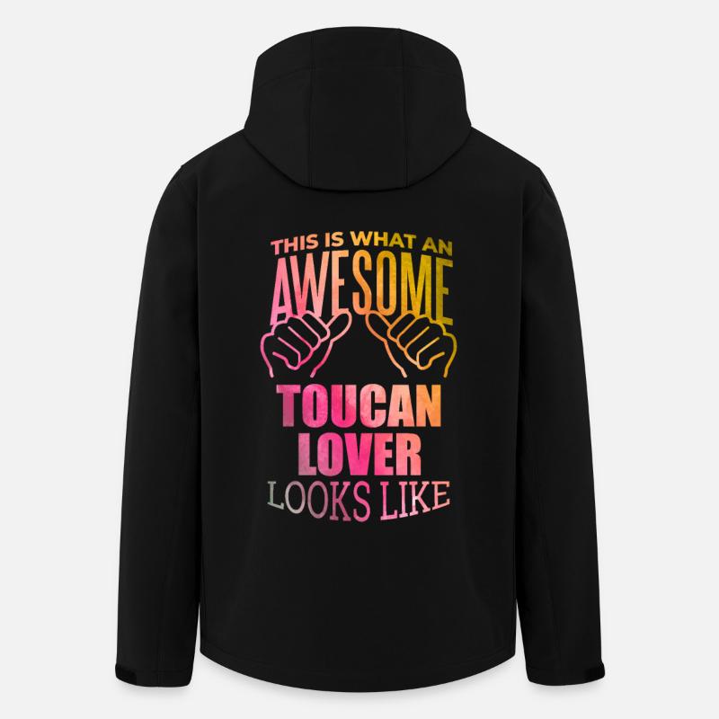 Toucan - Men’s Recycled Softshell Jacket by Stanley/Stella - black