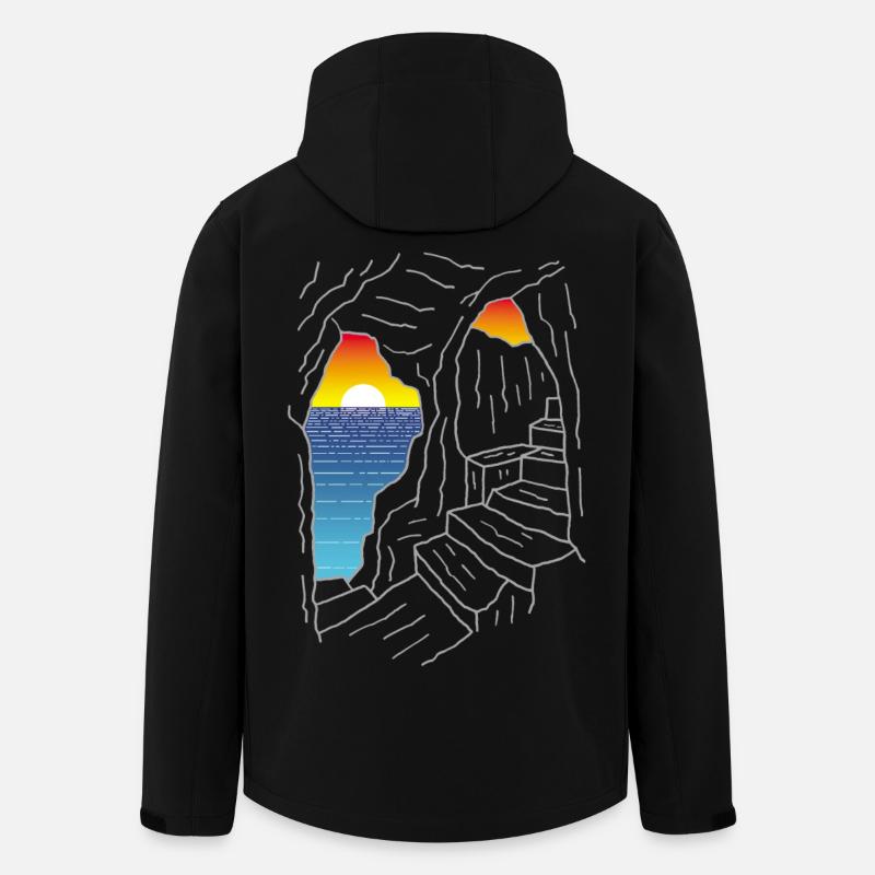 Staircase to Paradise - Men’s Recycled Softshell Jacket by Stanley/Stella - black