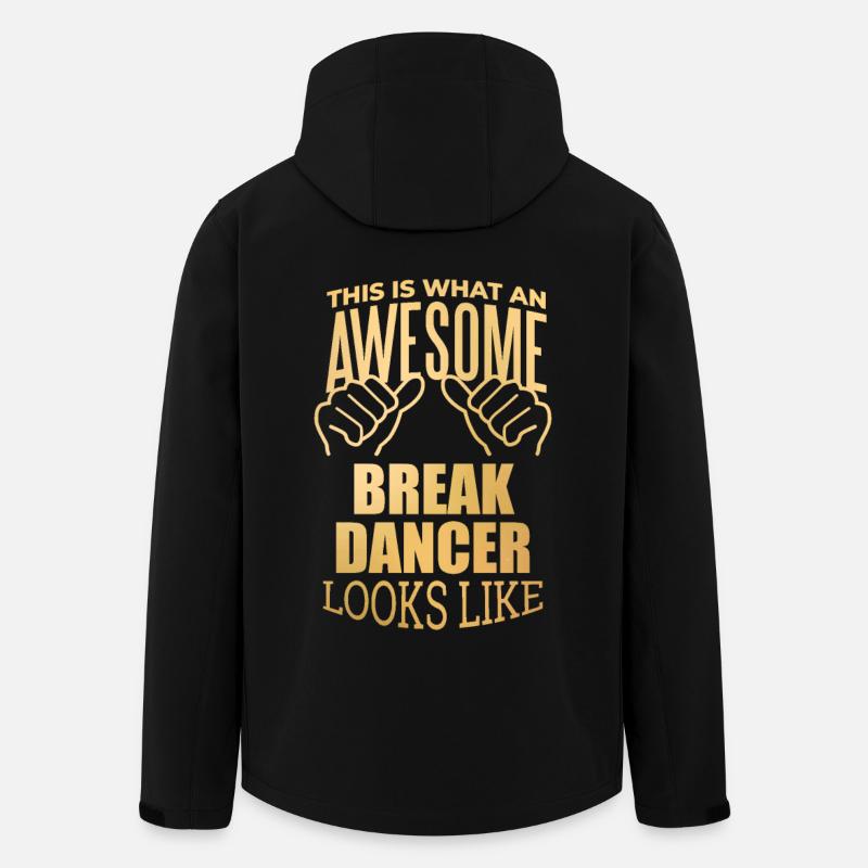 Breakdancer - Recycelte Männer Softshell-Jacke von Stanley/Stella - Schwarz