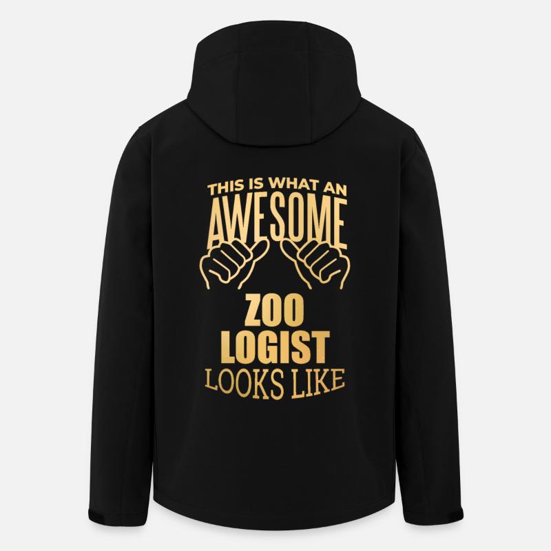 Zoology - Men’s Recycled Softshell Jacket by Stanley/Stella - black