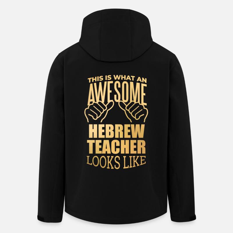 Hebrew - Men’s Recycled Softshell Jacket by Stanley/Stella - black