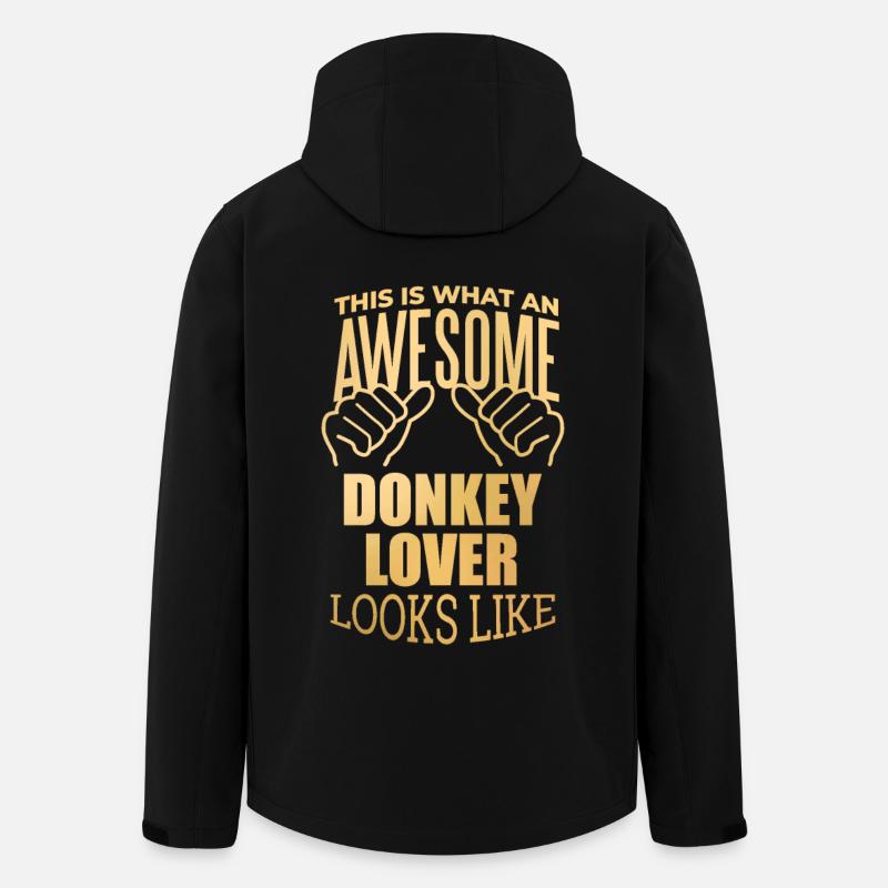 âne - Veste softshell homme en polyester recyclé Stanley/Stella - noir