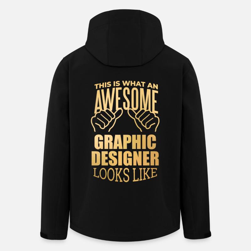 Graphic Designer - Men’s Recycled Softshell Jacket by Stanley/Stella - black