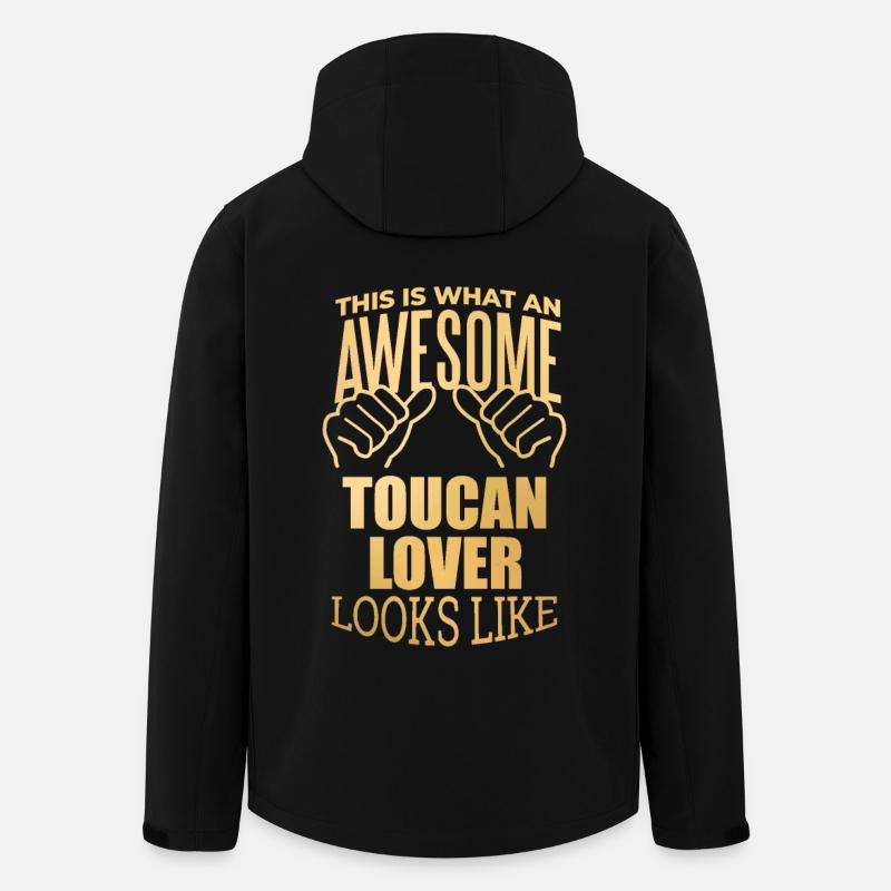 toucan - Veste softshell homme en polyester recyclé Stanley/Stella - noir