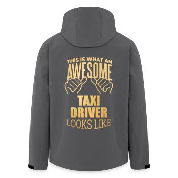 Taxi Driver - Men’s Recycled Softshell Jacket by Stanley/Stella - anthracite - Back - AI Model Male 185 light (185cm)