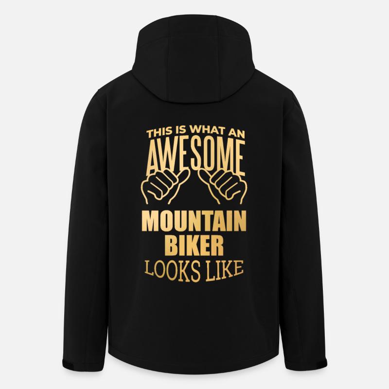 vététiste - Veste softshell homme en polyester recyclé Stanley/Stella - noir
