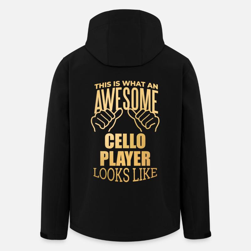 Cello - Men’s Recycled Softshell Jacket by Stanley/Stella - black