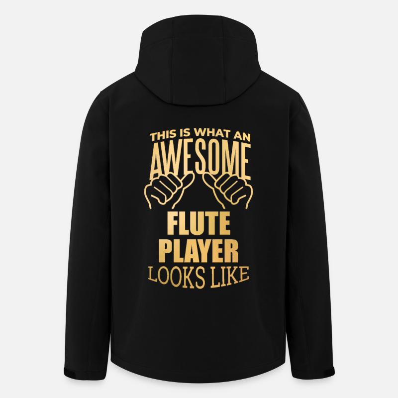 Flute - Men’s Recycled Softshell Jacket by Stanley/Stella - black