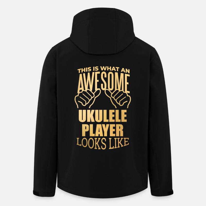 Ukulele - Men’s Recycled Softshell Jacket by Stanley/Stella - black