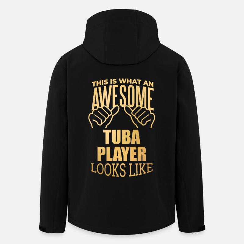 Tuba - Recycelte Männer Softshell-Jacke von Stanley/Stella - Schwarz