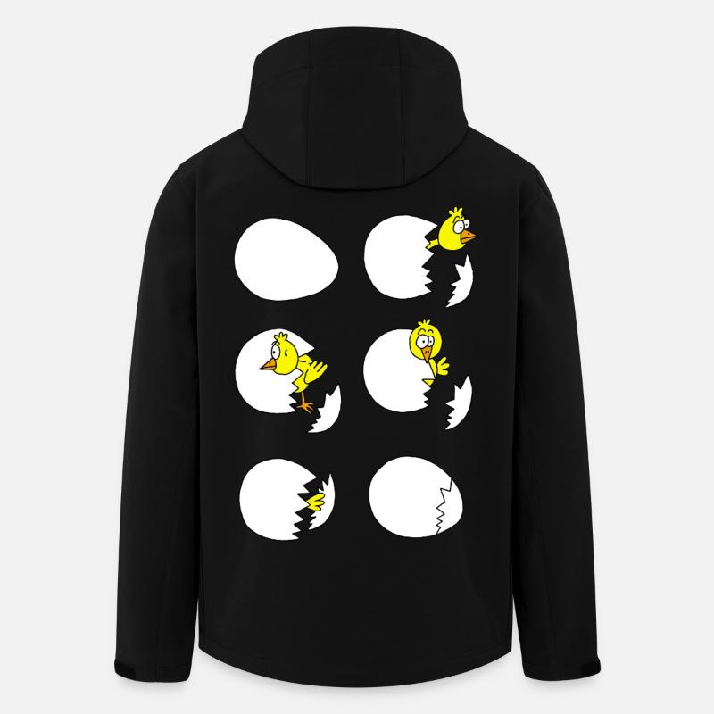 Le poussin - Veste softshell homme en polyester recyclé Stanley/Stella - noir