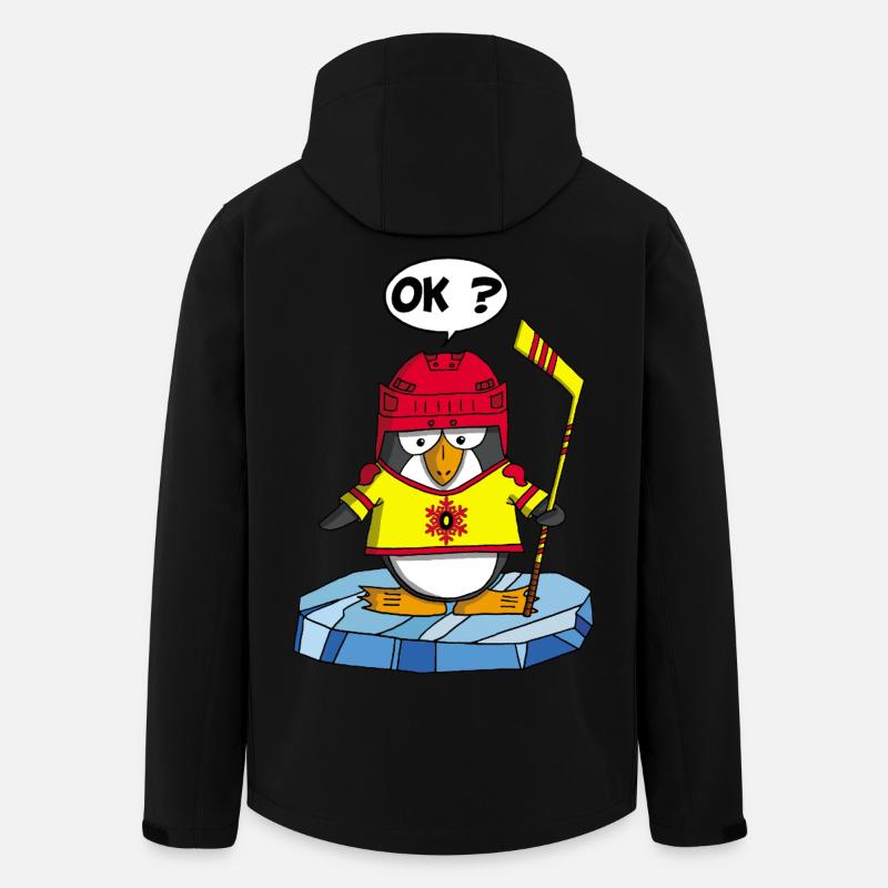 Sportlicher Pinguin - Recycelte Männer Softshell-Jacke von Stanley/Stella - Schwarz