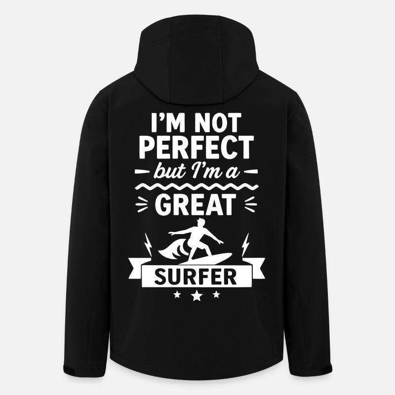 Super surfeur Océan Vague Surf - Veste softshell homme en polyester recyclé Stanley/Stella - noir
