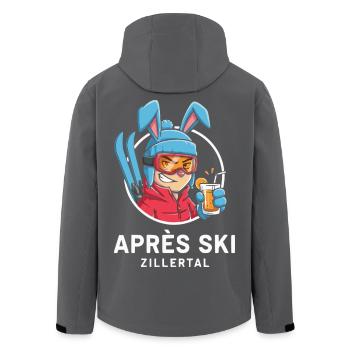 Après Ski Zillertal Skihase Party Design - Recycelte Männer Softshell-Jacke von Stanley/Stella - Schwarz - Hinten - AI Model Male 185 light (185cm)