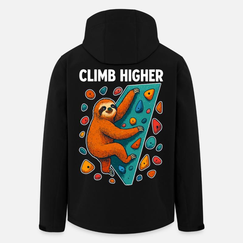 Bouldern Faultier Klettern Geschenk - Recycelte Männer Softshell-Jacke von Stanley/Stella - Schwarz