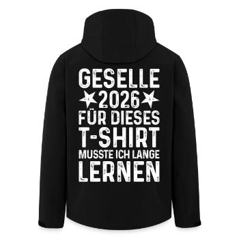 Journeyman 2026 T-Shirt Long Learning Grunge Gift - Men’s Recycled Softshell Jacket by Stanley/Stella - black - Back - AI Model Male 185 light (185cm)