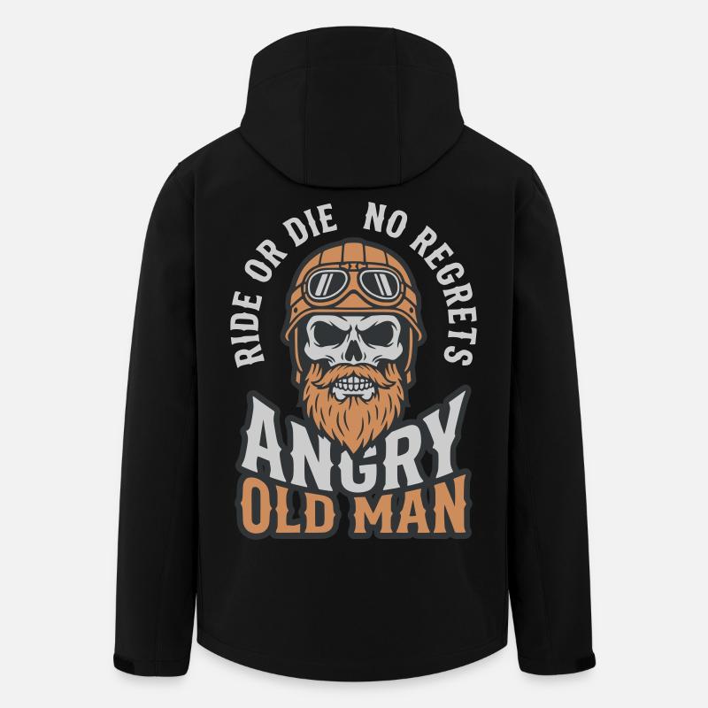 Angry Old Man - Recycelte Männer Softshell-Jacke von Stanley/Stella - Schwarz