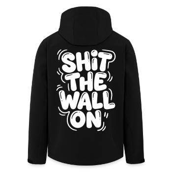 Arrête le mur - Veste softshell homme en polyester recyclé Stanley/Stella - noir - Dos - AI Model Male 185 light (185cm)